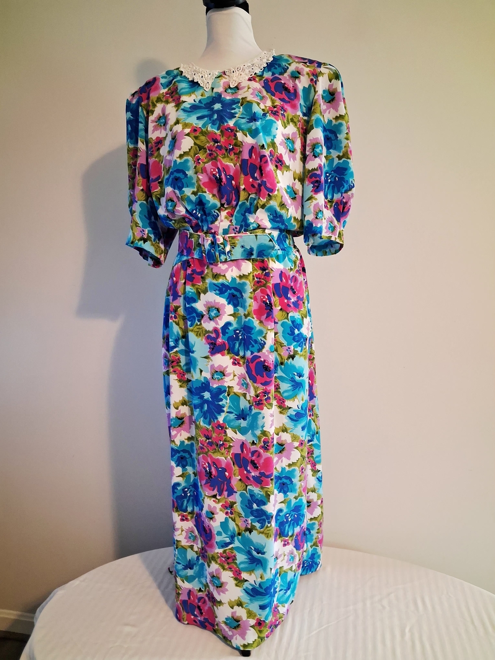 Vintage Floral Maxi Dress Sixe 20 Tall